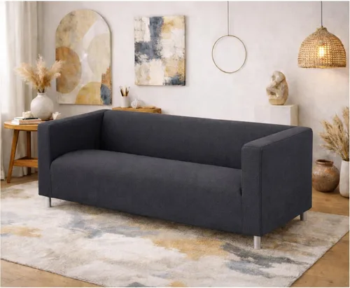 Vista 9 de El repuesto de cubierta para sofá biplaza Klippan está hecho a medida para la funda de Ikea Klippan Loveseat, un repuesto de cubierta de sofá. ¡Solo
