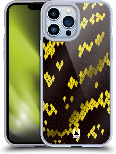 Vista 10 de Head Case Designs Ball Python Snake Pattern Gel Case [Military Grade Protection] Compatible with Apple iPhone 13 Pro Max and Compatible with MagSafe