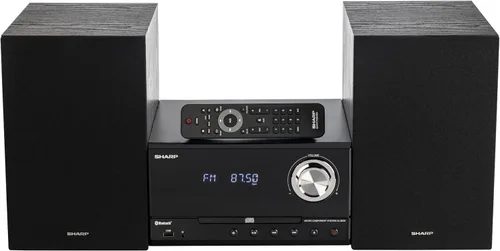 Vista 4 de Sistema de Audio Inalámbrico Bluetooth Sharp XL-B512 Micro Componente con Reproductor de CD, Altavoces de Madera + Control Remoto, Puerto USB