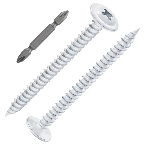 Vista 12 de 250 piezas #8×1" tornillos Phillips de cabeza de armadura para madera de acero inoxidable 410 autorroscantes para metal rápido