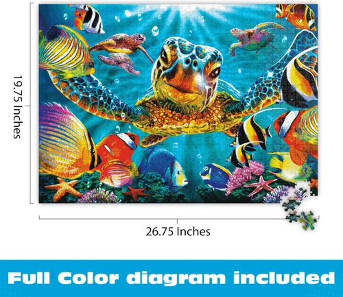 Vista 3 de Buffalo Games - Tiny Bubbles - Steve Sundram - Rompecabezas de 1000 piezas para adultos - Escena submarina vibrante - Rompecabezas desafiante