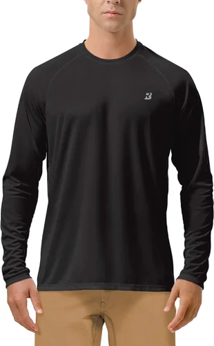 Vista 38 de Roadbox Camisas de Protección Solar UV UPF 50+ para Hombres Manga Larga SPF Rash Guard para Pesca Senderismo Natación Correr