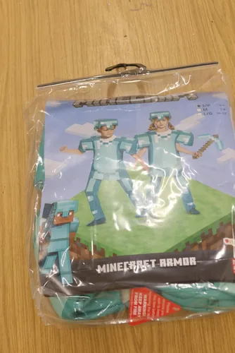 Vista 7 de Disfraz de Halloween de Minecraft Armor Deluxe para niños