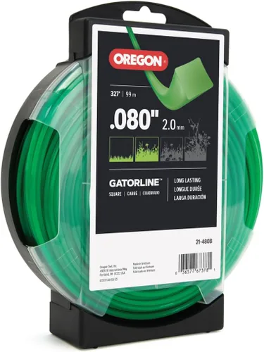 Vista 8 de Oregon Gatorline - Línea redonda para desbrozadora/cortadora de hilo de 0.080 pulgadas, rosquilla a granel de 1/2 libra (208 pies), compatible