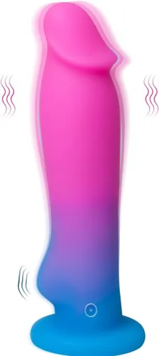Consoladro vibrador para adultos - 8 modos de vibración y orgasmo de un botón, consolador realista grande de 7.5'' para mujeres, punto G, clítoris,