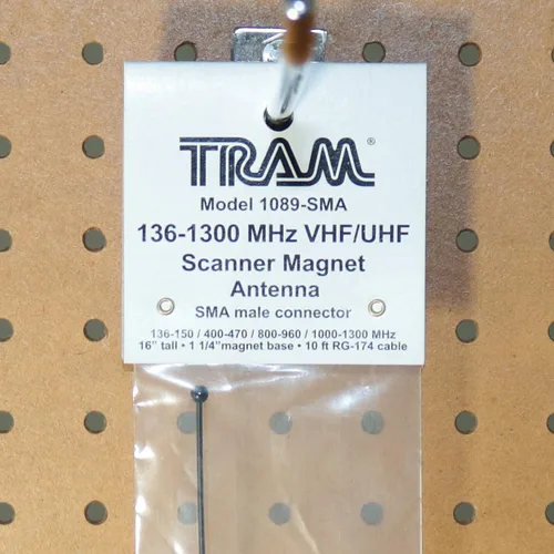 Vista 3 de Tram® Antena mini imán del escáner VHF/UHF/800-MHz a 1.300-MHz con conector SMA-macho