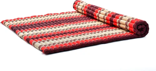 Vista 24 de Leewadee - Colchón de suelo plegable - Futón japonés enrollable -Alfombra de tatami triple pliegue - Cama de piso para invitados - Colchón