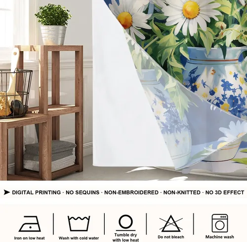 Vista 542 de Shrahala Father and Child Embracing No Hooks Shower Curtain with Snap in Liner Set, Tender Moment Captured Bathroom Décor Polyester Fiber Waterproof