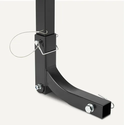 Vista 3 de Amazon Basics Soporte de enganche para 4 bicicletas con enganche de 2 pulgadas para automóvil, SUV y camión, marco de acero plegable con diseño