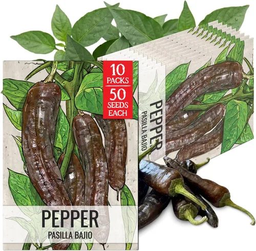 Vista 34 de Seed Needs - Semillas de pimiento arcoíris para plantar verduras, 1 paquete