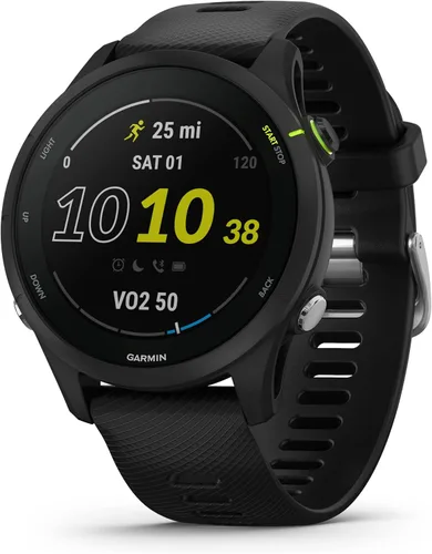 Garmin Forerunner® 255 Music, smartwatch GPS para correr con música, información avanzada, batería de larga duración, negro - 010-02641-20