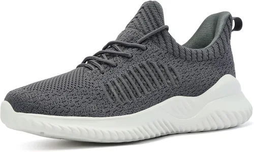 Akk Walking Shoes for Men Breathable Tennis Running Gym Sneakers Slip On Memory Foam Lightweight Shoes