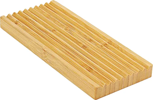 Ouya Jabonera de bambú, soporte para jabón en barra para ducha, baño, cocina, bandeja de madera para jabón