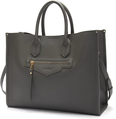 Tote Bag for Women Waterproof PU Leather Bag Business Briefcase Large Capacity Handbag Shoulder Bag Office Work Bag