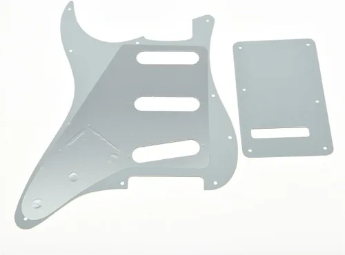 Vista 2 de KAISH Guardabarros de 11 agujeros estilo ST/Strat, SSS, con placa trasera ST, cubierta de trémolo para Stratocaster/Strat Gold Pearl de EE.