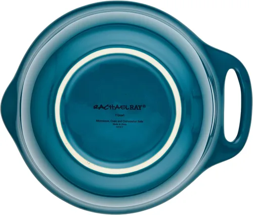 Vista 12 de Rachael Ray Ceramics - Juego de cuencos para mezclar con boquilla de vertido, 1 cuarto de galón y 2 cuartos de galón, verde azulado