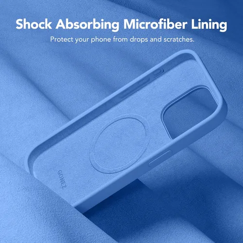 Vista 920 de GONEZ Funda magnética para iPhone 14, compatible con Magsafe, con protector de pantalla + protector de cámara, forro de microfibra antiarañazos