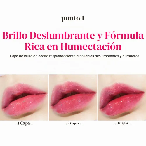 Vista 5 de ETUDE Dear Darling Oil Tint, #3 Neon Pink, Aceite hidratante para labios Rosa neón