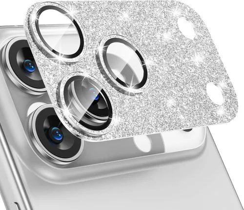 Vista 15 de Tensea Protector de lente de cámara para iPhone 16 Pro/iPhone 16 Pro Max/iPhone 15 Pro/iPhone 15 Pro Max, cubierta de vidrio templado de aleación