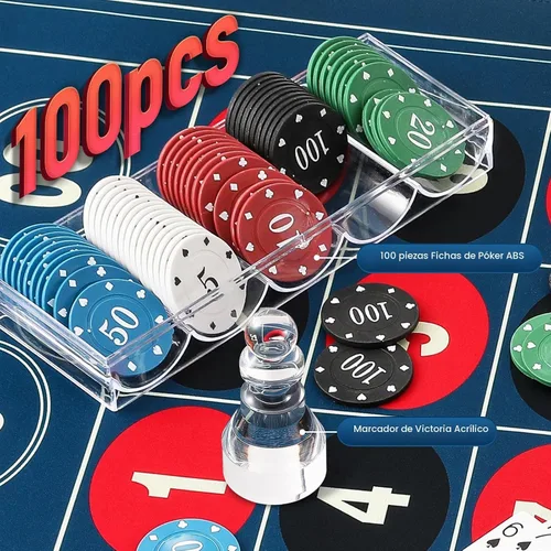 Vista 5 de Juego de ruedas de ruleta de 11 pulgadas con fieltro de diseño