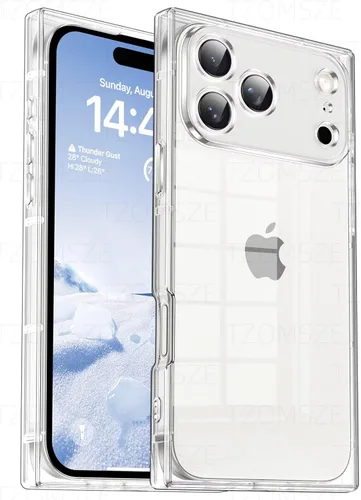 Vista 17 de Funda Tzomsze Compatible con iPhone Air Clear Funda, Protección de Cámara, Esquinas Reforzadas TPU Delgada Resistente a Golpes Funda Protectora