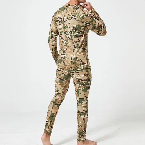 Vista 4 de comigeewa Conjunto de 2 piezas para hombre, chándales, ropa deportiva informal de manga larga, traje deportivo ajustado