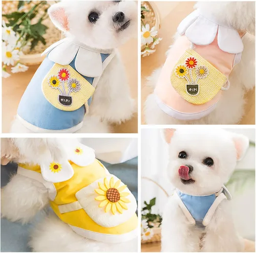 Vista 5 de Ropa para mascotas, lindo chaleco para perro, camisa transpirable para mascotas, camiseta transpirable para mascotas, camisa para mascotas