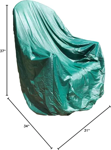 Vista 7 de Paquete de 2: Funda para silla Adirondack de Patio Style Concepts de vinilo en relieve protege los muebles de patio, color verde