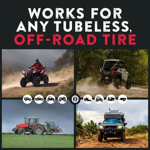 Vista 5 de GlueTread Kit de parches externos – para neumáticos sin cámara – No es necesario quitar el neumático – El kit incluye suficiente