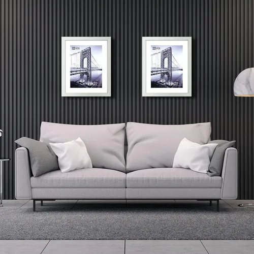 Vista 280 de VCK Portarretratos de madera negra de 5 x 7 pulgadas, para colgar en la pared, galería o mesa, 1 paquete