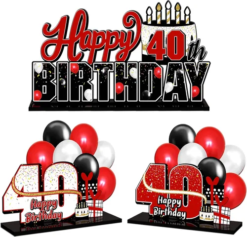 Vista 104 de LINGTEER Feliz 11º Cumpleaños Juego de Centros de Mesa de Acrílico Azul - Brindemos por Once Años Decoraciones de Regalo de Fiesta de Cumpleaños 11