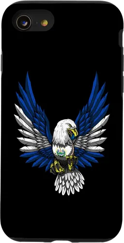 Vista 8 de Funda para iPhone 12 mini con bandera de El salvador y águila salvadoreña