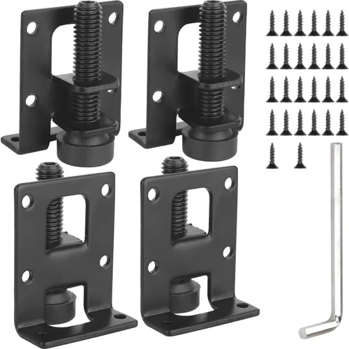 Vista 8 de Niveladores de muebles de alta resistencia, nivelador ajustable de patas de mesa con tuercas de bloqueo para muebles, mesa, armarios, banco