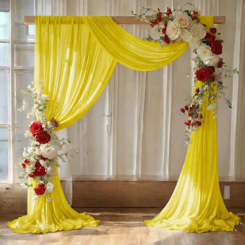 Vista 30 de MDS Paquete de 1 panel de cortina de arco de boda (30 pulgadas de ancho x 20 pies de largo) tela de gasa transparente para boda, ceremonia