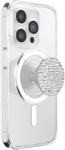 Vista 16 de PopSockets Agarre translúcido para teléfono con soporte expandible, PopSockets para teléfono, agarre adhesivo, PopGrip translúcido, plateado