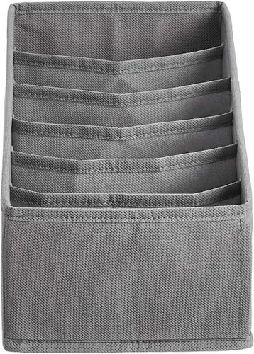Vista 2 de Amazon Basics Divisores organizadores de cajones para ropa interior para organización y almacenamiento de armarios, se adaptan perfectamente a