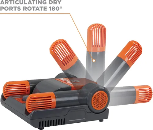 Vista 4 de Force Dry - Secador de botas y secador de guantes con puertos articulados para botas de esquí, color negro