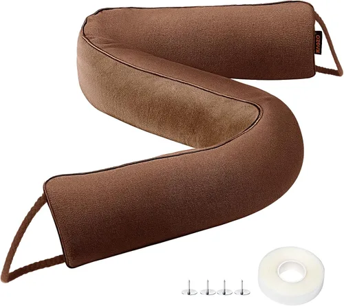 Vista 8 de MAGZO - Tapón de ruido para puerta; bloqueador de corrientes de aire, reductor de ruido, tapón de aire resistente para la parte inferior