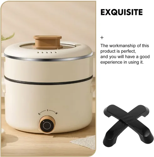 Vista 4 de 2 piezas de mango de tapa de olla de repuesto fácil de instalar para olla arrocera, diseño elegante para decoración moderna de cocina, cómodo