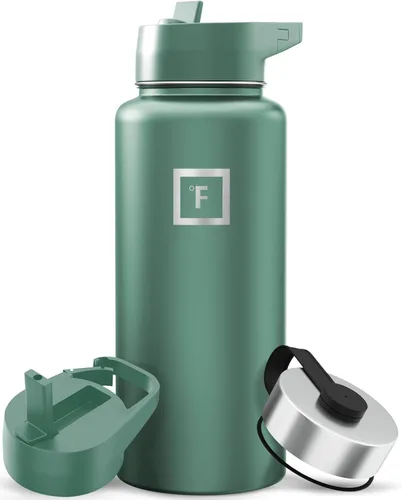 Vista 54 de IRON °FLASK Frasco de hidratación para acampar y senderismo con boquilla, botella de agua deportiva de acero inoxidable con aislamiento de boca