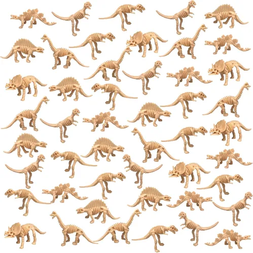 48PCS Dinosaur Fossil Skeleton Dinosaur Skeleton Toys Dino Sand Dig Party Favor Decorations