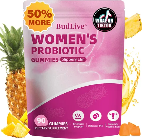 Gomitas de probióticos vaginales para mujeres, equilibrio de pH para mujeres, gomitas de probióticos femeninos para la salud vaginal, control de