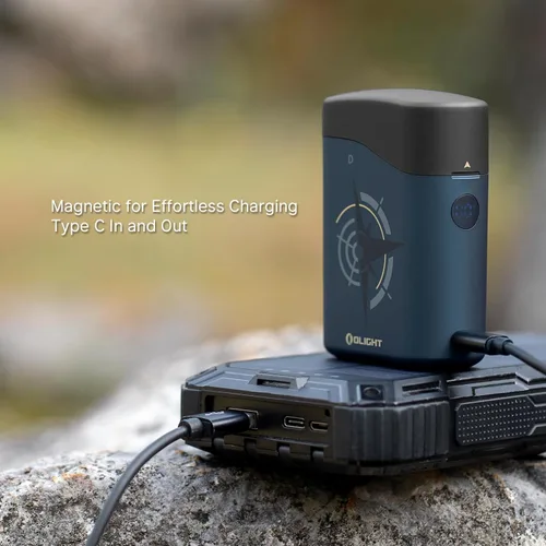 Vista 3 de OLIGHT - Linternas Baton4 Edición Premium EDC de 1300 lúmenes con caja de carga Type-C, alimentadas por batería recargable, luz pequeña y brillante