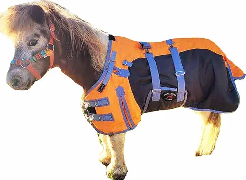 Vista 21 de Challenger 1200D Miniatura Weanling Donkey Pony Horse Foal Manta de invierno 51975RB Azul Real
