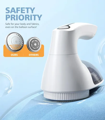 Vista 19 de POPCHOSE Afeitadora de Tela, Removedor de Pelusas Recargable, Desfuzzador para Suéteres, Removedor de Pelusas para Ropa, Suéter, Muebles, Sofá