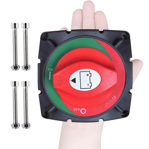 Vista 14 de Ampper - Interruptor de batería 1-2-ambos-apagado 12V - 48V, interruptor de desconexión de batería marina, corte de energía y apagado para auto