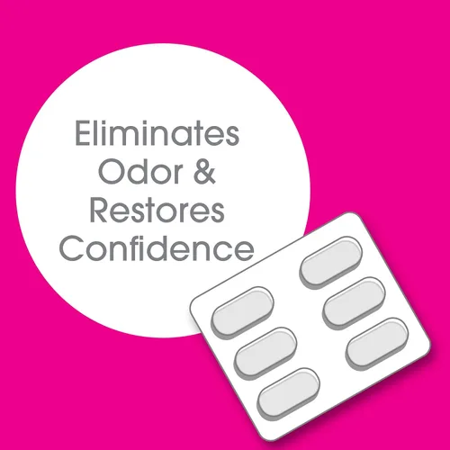 Vista 6 de VH Essentials, Tatamiento contra el olor vaginal, unidades de PH equilibrado (6 insertos, suministro para 6 días)