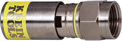 Vista 10 de Klein Tools VDV026-211 Kit de instalación coaxial con herramienta de engarzado, cortador de cables, pelacables y conectores F con bolsa