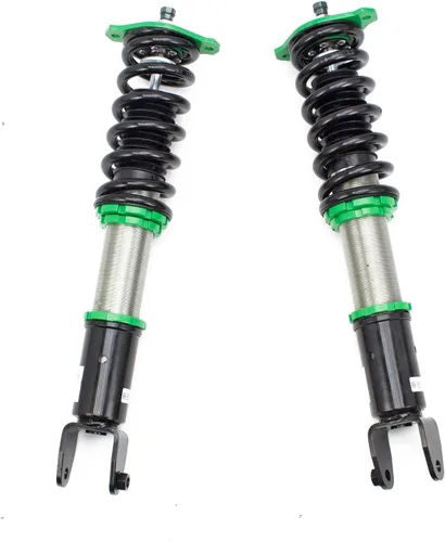 Vista 4 de Rev9 R9-HS2-048_1 Hyper-Street II Kit de bajada de suspensión de coilover de amortiguador, amortiguador mono-tubo con ajuste de rebote de 32 clics