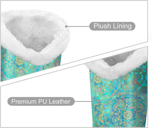 Vista 3 de Fintie Soporte para gafas con forro de felpa con base magnética, funda de piel vegana de primera calidad